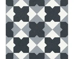 Feinsteinzeug Wand- und Bodenfliese Heritage taco black in 76 verschiedenen Motiven 16,5 x 16,5 cm