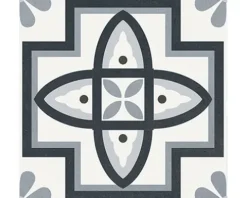 Feinsteinzeug Wand- und Bodenfliese Heritage taco black in 76 verschiedenen Motiven 16,5 x 16,5 cm