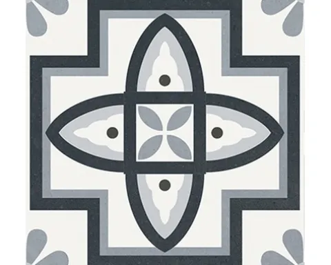 Feinsteinzeug Wand- und Bodenfliese Heritage taco black in 76 verschiedenen Motiven 16,5 x 16,5 cm