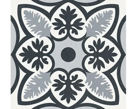 Feinsteinzeug Wand- und Bodenfliese Heritage taco black in 76 verschiedenen Motiven 16,5 x 16,5 cm
