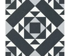 Feinsteinzeug Wand- und Bodenfliese Heritage taco black in 76 verschiedenen Motiven 16,5 x 16,5 cm