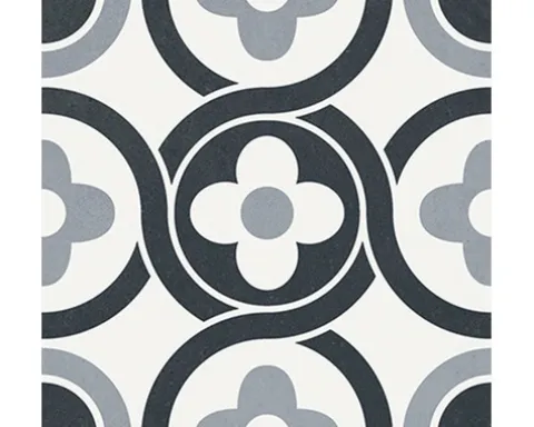Feinsteinzeug Wand- und Bodenfliese Heritage taco black in 76 verschiedenen Motiven 16,5 x 16,5 cm