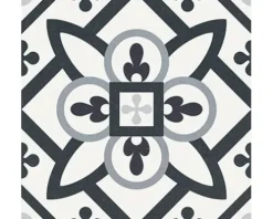 Feinsteinzeug Wand- und Bodenfliese Heritage taco black in 76 verschiedenen Motiven 16,5 x 16,5 cm