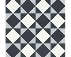 Feinsteinzeug Wand- und Bodenfliese Heritage taco black in 76 verschiedenen Motiven 16,5 x 16,5 cm