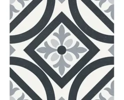 Feinsteinzeug Wand- und Bodenfliese Heritage taco black in 76 verschiedenen Motiven 16,5 x 16,5 cm