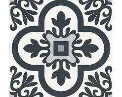 Feinsteinzeug Wand- und Bodenfliese Heritage taco black in 76 verschiedenen Motiven 16,5 x 16,5 cm