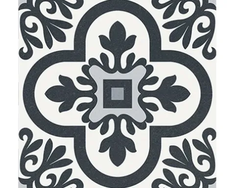 Feinsteinzeug Wand- und Bodenfliese Heritage taco black in 76 verschiedenen Motiven 16,5 x 16,5 cm