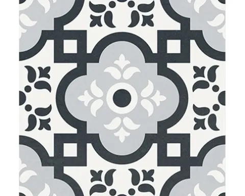 Feinsteinzeug Wand- und Bodenfliese Heritage taco black in 76 verschiedenen Motiven 16,5 x 16,5 cm