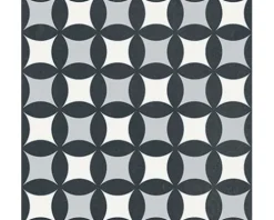Feinsteinzeug Wand- und Bodenfliese Heritage taco black in 76 verschiedenen Motiven 16,5 x 16,5 cm