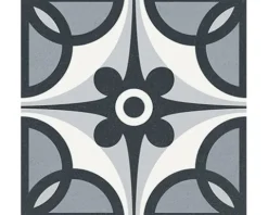 Feinsteinzeug Wand- und Bodenfliese Heritage taco black in 76 verschiedenen Motiven 16,5 x 16,5 cm