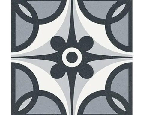 Feinsteinzeug Wand- und Bodenfliese Heritage taco black in 76 verschiedenen Motiven 16,5 x 16,5 cm
