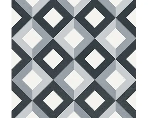 Feinsteinzeug Wand- und Bodenfliese Heritage taco black in 76 verschiedenen Motiven 16,5 x 16,5 cm