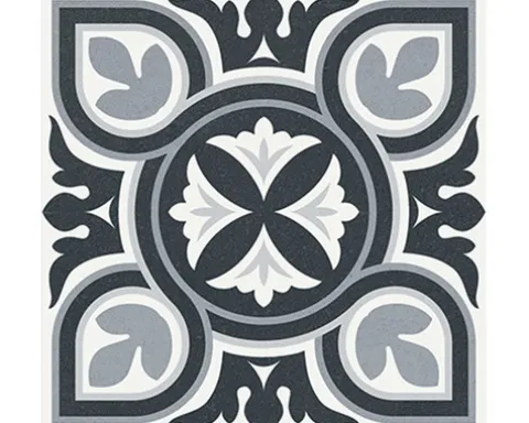 Feinsteinzeug Wand- und Bodenfliese Heritage taco black in 76 verschiedenen Motiven 16,5 x 16,5 cm