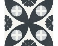Feinsteinzeug Wand- und Bodenfliese Heritage taco black in 76 verschiedenen Motiven 16,5 x 16,5 cm