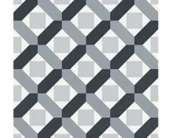 Feinsteinzeug Wand- und Bodenfliese Heritage taco black in 76 verschiedenen Motiven 16,5 x 16,5 cm
