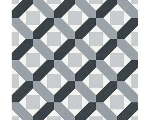 Feinsteinzeug Wand- und Bodenfliese Heritage taco black in 76 verschiedenen Motiven 16,5 x 16,5 cm