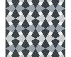 Feinsteinzeug Wand- und Bodenfliese Heritage taco black in 76 verschiedenen Motiven 16,5 x 16,5 cm