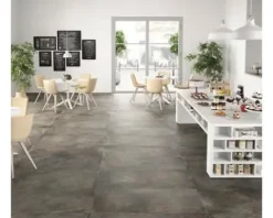 Feinsteinzeug Wand- und Bodenfliese Jasper Iron 100x100cm rektifiziert