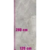 Feinsteinzeug Wand- und Bodenfliese Lido 279,7 x 119,7 cm silver