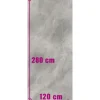 Feinsteinzeug Wand- und Bodenfliese Lido 279,7 x 119,7 cm silver poliert