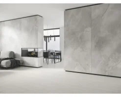Feinsteinzeug Wand- und Bodenfliese Lido 119,7 x 119,7 x 0,8 cm weiß matt rektifiziert (Nenngröße 120x120 cm)