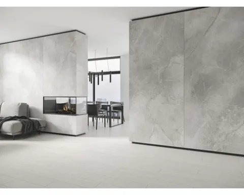 Feinsteinzeug Wand- und Bodenfliese Lido 119,7 x 119,7 x 0,8 cm weiß matt rektifiziert (Nenngröße 120x120 cm)