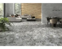 Feinsteinzeug Wand- und Bodenfliese MARSEILLE Dark grey rektifiziert 59.5 x 120 x 1 cm