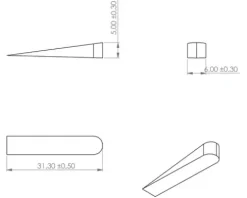 Fliesenkeile 0-5 mm 250 Stück