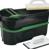 Fliesen-Waschset m. Rollen 24 L inkl. Wascheimer, Fliesenwaschbrett, Fugenbrett