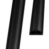 FLOORDIREKT Doppeleinfassleiste Übergangsprofil Jersey Selbstklebend 24 x 35 mm Schwarz