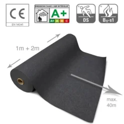 Floordirekt Event- und Messeteppich Sintra - Rollenware - Pflegeleichter Gangläufer - Dunkelgrau - 200 x 3000 cm