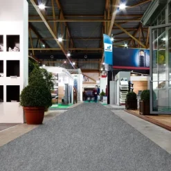 Floordirekt Event- und Messeteppich Sintra - Rollenware - Pflegeleichter Gangläufer - Grau meliert - 200 x 3000 cm