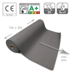 Floordirekt Event- und Messeteppich Sintra - Rollenware - Pflegeleichter Gangläufer - Grau - 200 x 3000 cm