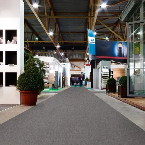 Floordirekt Event- und Messeteppich Sintra - Rollenware - Pflegeleichter Gangläufer - Grau - 200 x 3000 cm