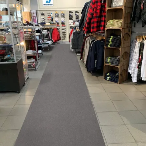 Floordirekt Event- und Messeteppich Sintra - Rollenware - Pflegeleichter Gangläufer - Grau - 200 x 3000 cm