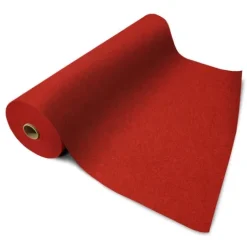 Floordirekt Event- und Messeteppich Sintra - Rollenware - Pflegeleichter Gangläufer - Rot meliert - 200 x 3000 cm