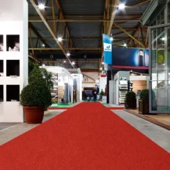 Floordirekt Event- und Messeteppich Sintra - Rollenware - Pflegeleichter Gangläufer - Rot meliert - 200 x 3000 cm