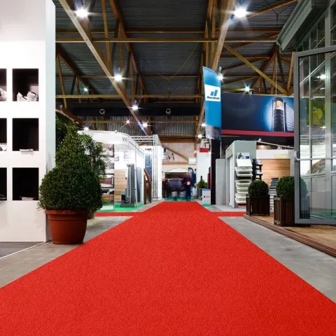 Floordirekt Event- und Messeteppich Sintra - Rollenware - Pflegeleichter Gangläufer - Rot - 200 x 3000 cm