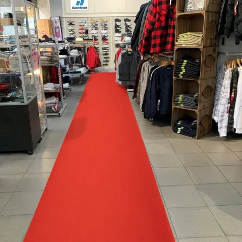 Floordirekt Event- und Messeteppich Sintra - Rollenware - Pflegeleichter Gangläufer - Rot - 200 x 3000 cm