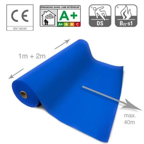 Floordirekt Event- und Messeteppich Sintra - Rollenware - Pflegeleichter Gangläufer - Royalblau - 200 x 3000 cm
