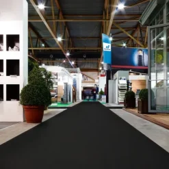 Floordirekt Event- und Messeteppich Sintra - Rollenware - Pflegeleichter Gangläufer - Schwarz - 200 x 3000 cm