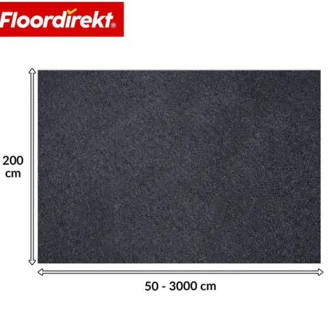 Floordirekt Nadelfilz-Teppich Malta - Rollenware - Bodenbelag aus Nadelvlies - Anthrazit - 200 x 3000 cm