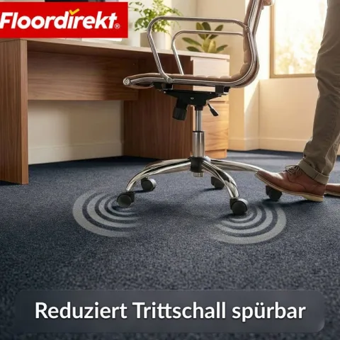 Floordirekt Nadelfilz-Teppich Malta - Rollenware - Bodenbelag aus Nadelvlies - Anthrazit - 200 x 3000 cm