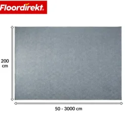 Floordirekt Nadelfilz-Teppich Malta - Rollenware - Bodenbelag aus Nadelvlies - Grau - 200 x 3000 cm