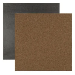 FLOORDIREKT Nylon Teppichfliese Edinburgh - 50 x 50 cm - Selbstliegend - Braun