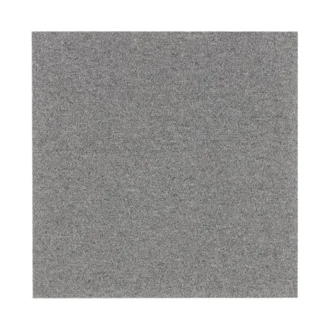 FLOORDIREKT Nylon Teppichfliese Edinburgh - 50 x 50 cm - Selbstliegend - Hellgrau