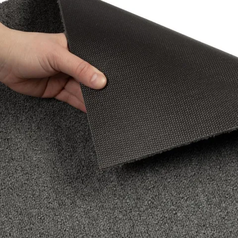 FLOORDIREKT Nylon Teppichfliese Edinburgh - 50 x 50 cm - Selbstliegend - Hellgrau