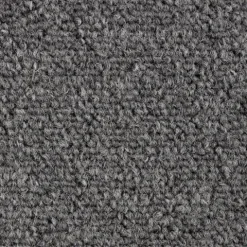 FLOORDIREKT Nylon Teppichfliese Edinburgh - 50 x 50 cm - Selbstliegend - Hellgrau