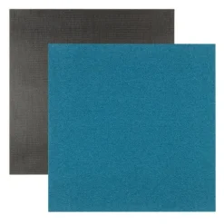 FLOORDIREKT Nylon Teppichfliese Edinburgh - 50 x 50 cm - Selbstliegend - Türkis