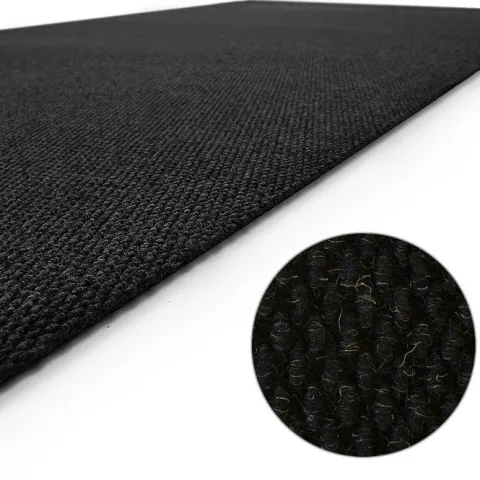 Floordirekt Schmutzfangmatte Hong Kong - Individuell einsetzbar - Rutschfest - Schwarz - 200 x 1500 cm